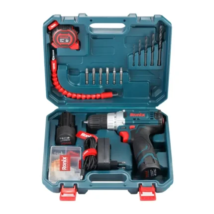 کیت دریل شارژی 12 ولت - 19 پارچه RS-8613